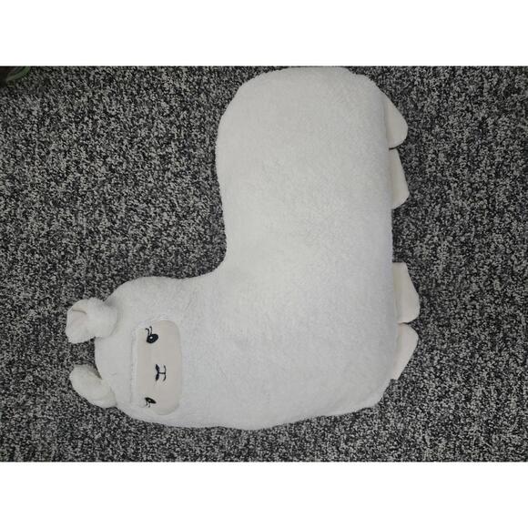 NoJo Other - Little Love by NoJo Llama Shaped Plush Sherpa Decorative Pillow - Ivory